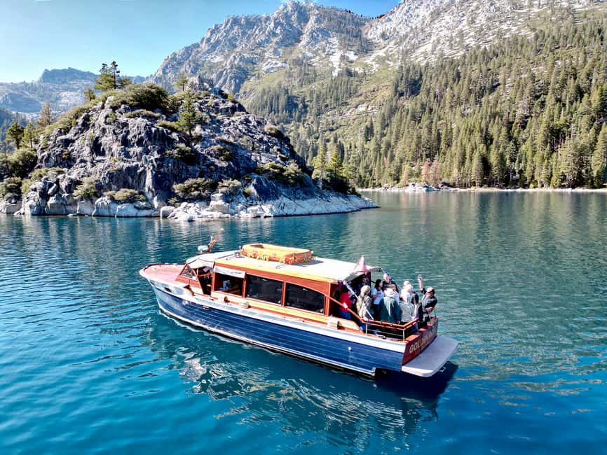 image n.1 of Lake Tahoe: Emerald Bay Sunset Wine Tasting Yacht Cruise activity in California, uploaded by supplier