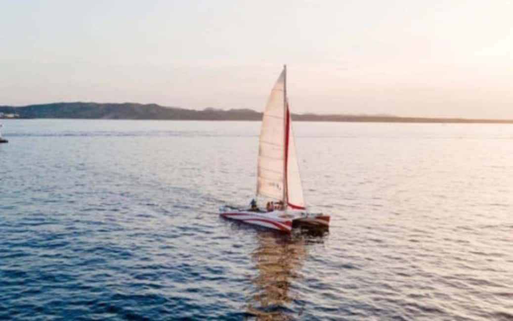 image n.2 of Fornells: Catamaran Sunset Cruise of Menorca's Coast activity in Fornells, uploaded by supplier