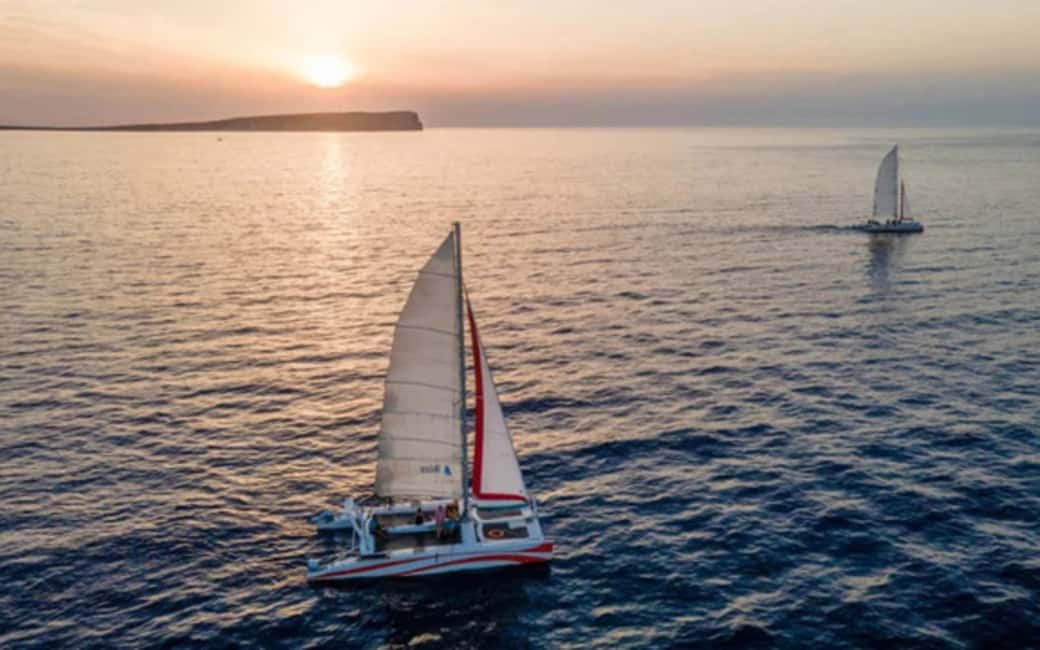 image n.1 of Fornells: Catamaran Sunset Cruise of Menorca's Coast activity in Fornells, uploaded by supplier