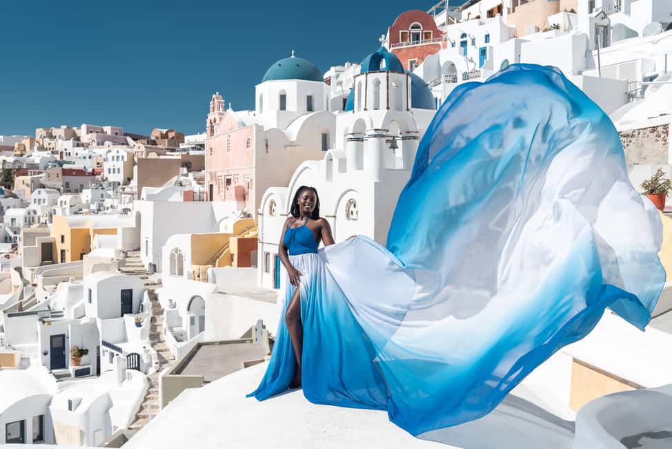 imagem n.20 de Santorini: Sessão fotográfica com vestido voador atividade em Fira, Santorini, carregada pelo fornecedor