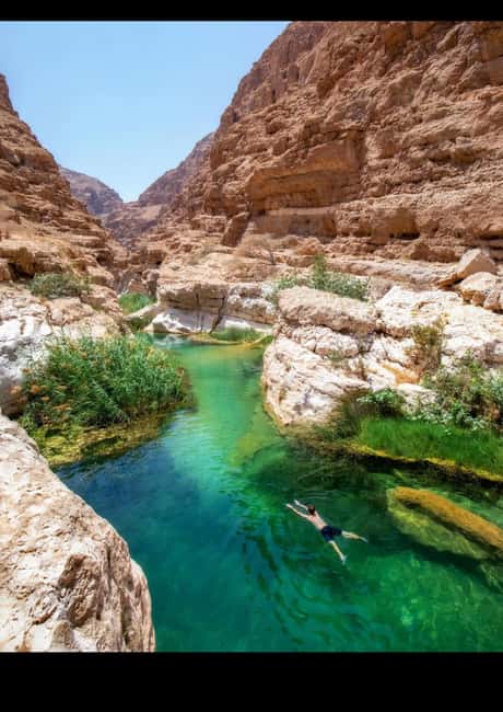 Obraz nr 6 z atrakcji Muscat: Prywatna wycieczka po Wadi Shab i Bimmah Sinkhole + bezpłatny lunch w Al-Mintakat asz-Szarkijja, przesłany przez organizatora