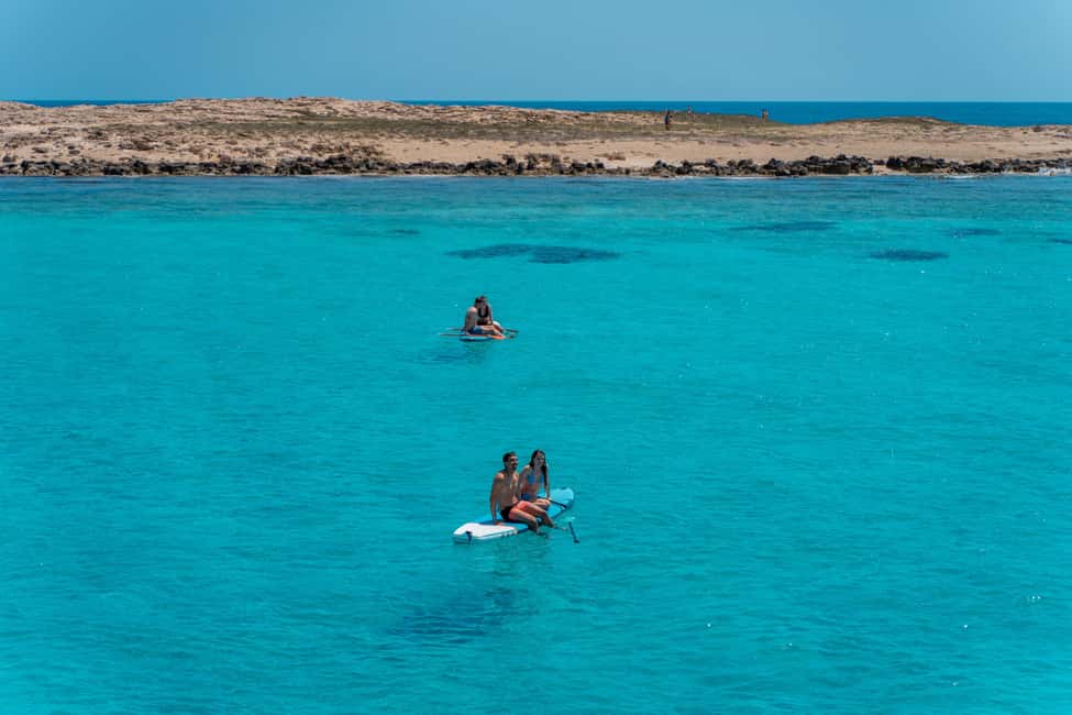Image N°21 de Ibiza : Formentera, bateau tout compris, paddle, plongée avec tuba et déjeuner activité à Îles Baléares, publiée par le prestataire