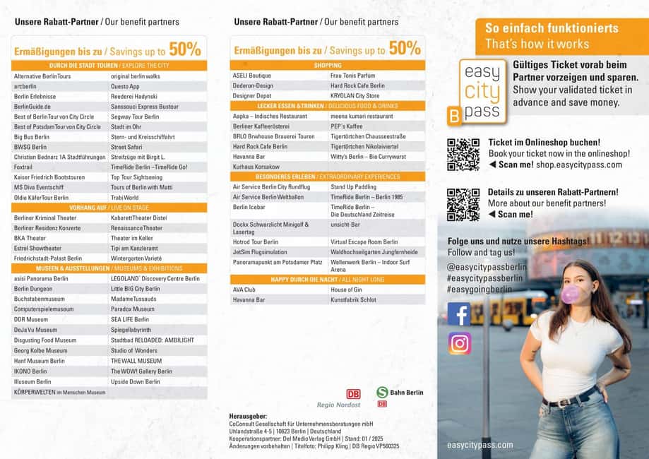 image n.10 of EasyCityPass Berlin: Zone AB Public Transport and Discounts activity in Berlin, uploaded by supplier