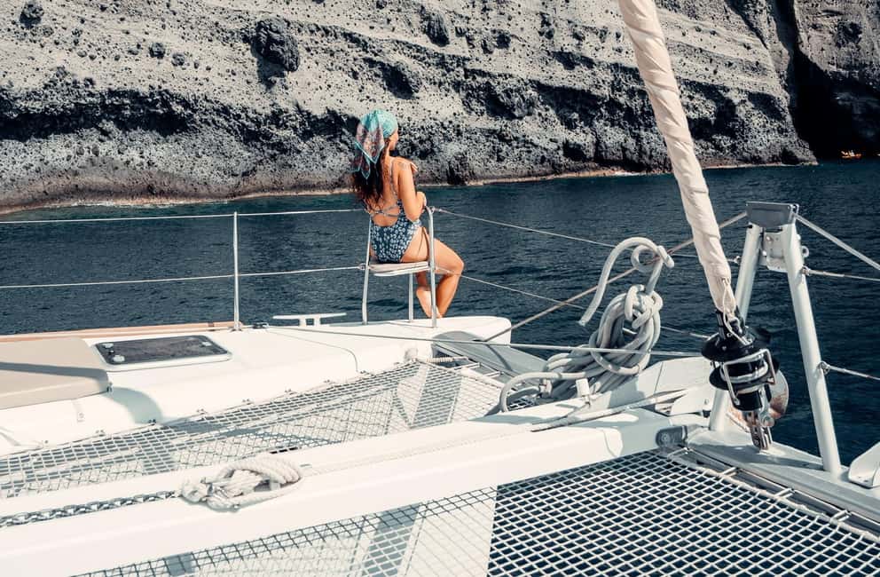 image n.19 of Santorini: Catamaran Caldera Cruise with Meal and Drinks activity in Cyclades, uploaded by supplier