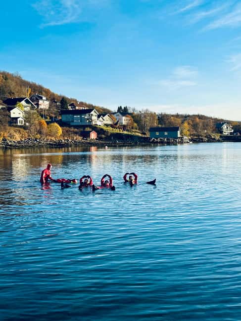 bild nr.10 av Tromsö: Arktisk fjord flyter i överlevnadsdräkt aktivitet i Tromsø, uppladdad av arrangören