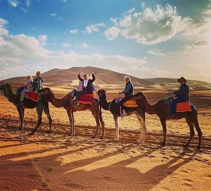 Image N°2 de Au départ de Fès : circuit de luxe de 3 jours dans le désert jusqu'à Marrakech via Merzouga activité à Aït-ben-Haddou, publiée par le prestataire