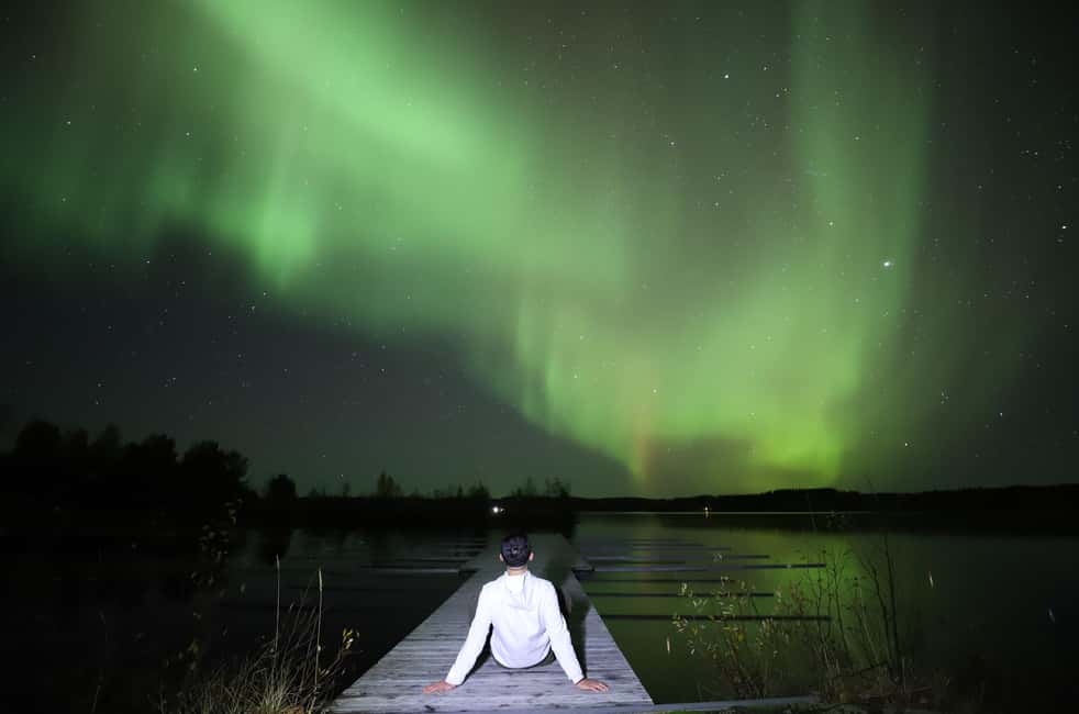 bild nr.4 av Rovaniemi: Aurora jakttur med fotografering med Van aktivitet i Rovaniemi, uppladdad av arrangören