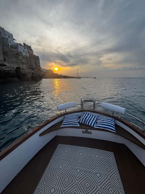image n.7 of Wooden Gozzo Tour with Aperitif Towards the Beautiful Coast of Polignano activity in Polignano a Mare, uploaded by supplier