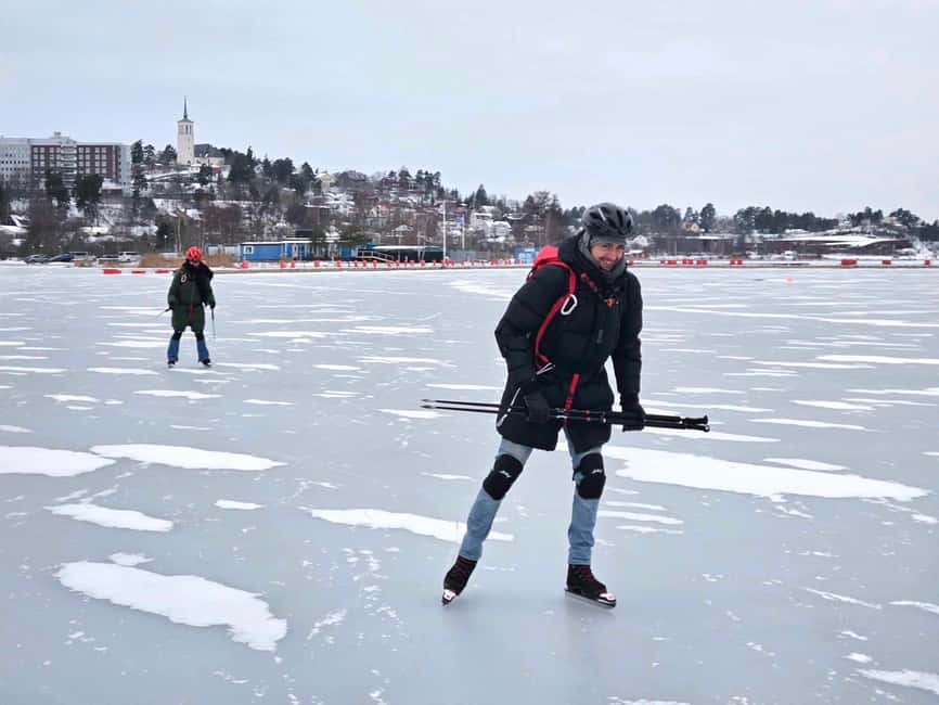 bild nr.13 av Stockholm: Nordisk skridskoåkning för nybörjare på en frusen sjö aktivitet i Stockholm, uppladdad av arrangören