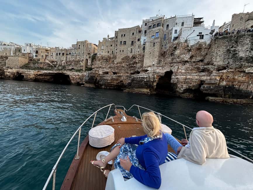 image n.4 of Wooden Gozzo Tour with Aperitif Towards the Beautiful Coast of Polignano activity in Polignano a Mare, uploaded by supplier