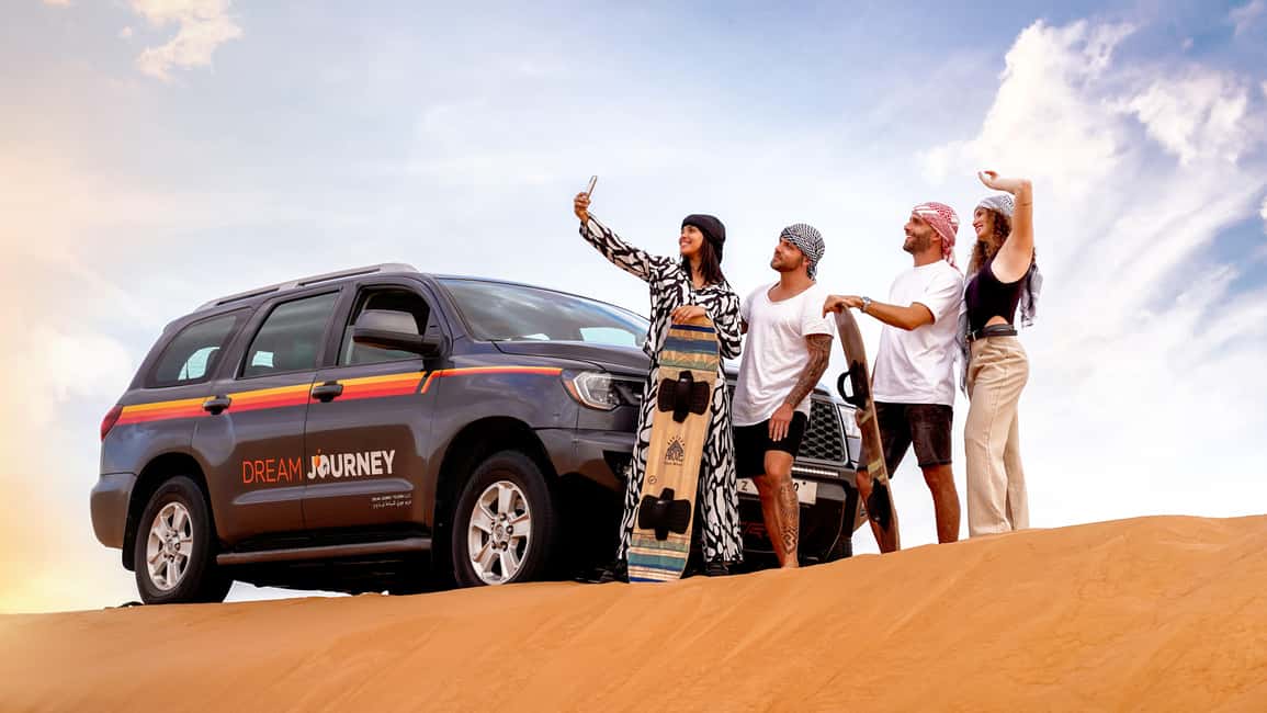 afbeelding n.9 van Ontdek de woestijn van Dubai: Safari in de Rode Duinen, Sandboard & Kamelen activiteit in Dubai, geüpload door aanbieder