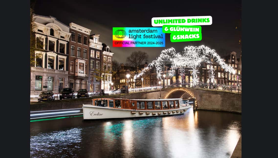 afbeelding n.1 van Amsterdam: Lichtfestival Verwarmde Rondvaart met Drankjes & Snacks activiteit in Amsterdam, geüpload door aanbieder