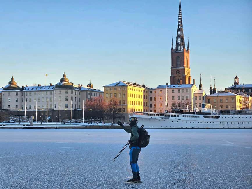 bild nr.16 av Stockholm: Nordisk skridskoåkning för nybörjare på en frusen sjö aktivitet i Stockholm, uppladdad av arrangören