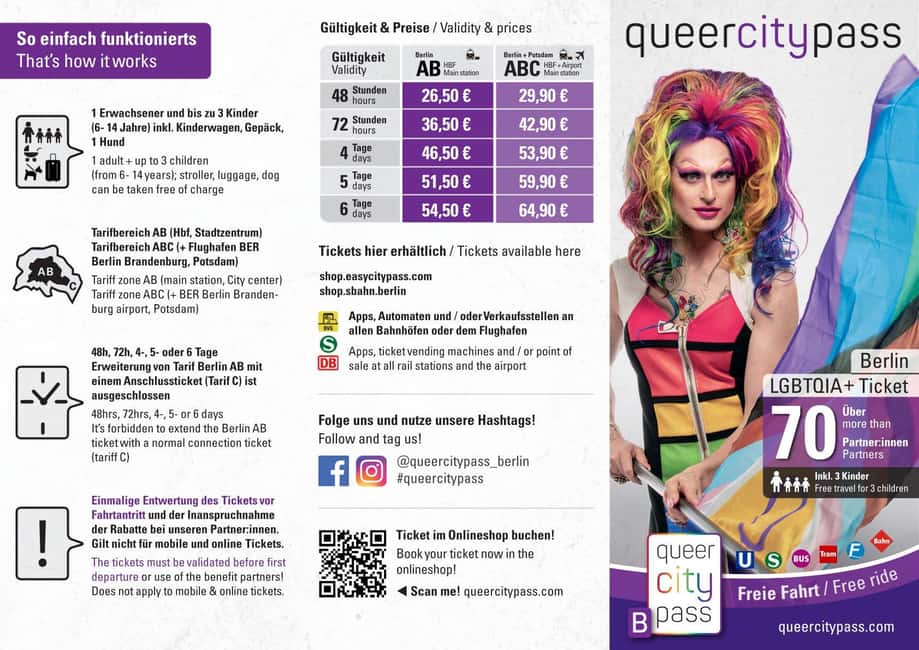 imagem n.6 de Berlim: QueerCityPass com transporte e descontos atividade em Berlim, carregada pelo fornecedor