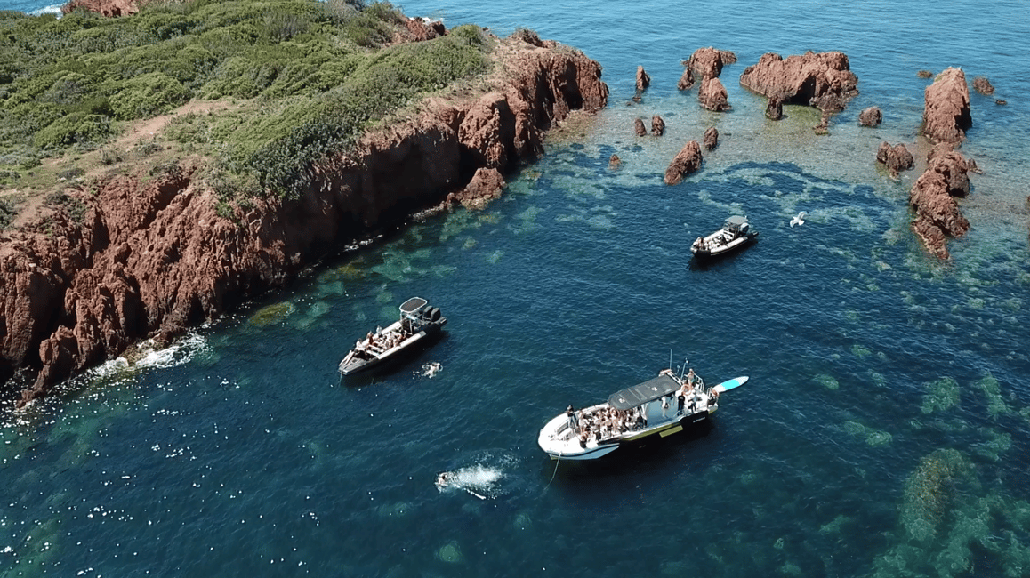 image n.2 of Fréjus: Sea and Creeks Boat Tour with Snorkeling and Drinks activity in Fréjus Saint-Raphaël, uploaded by supplier