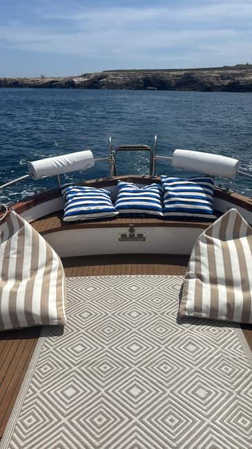 image n.2 of Wooden Gozzo Tour with Aperitif Towards the Beautiful Coast of Polignano activity in Polignano a Mare, uploaded by supplier