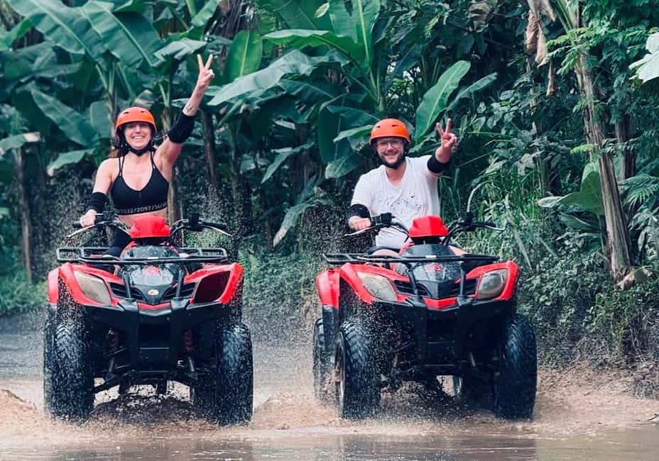 バリ：ウブドATVクアドバイク、ジャングル・スイング＆ライス