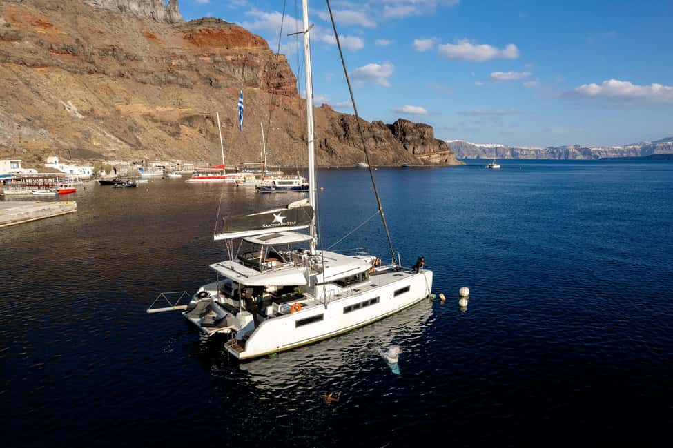 image n.20 of Santorini: Catamaran Cruise with Meal & Open Bar activity in Cyclades, uploaded by supplier
