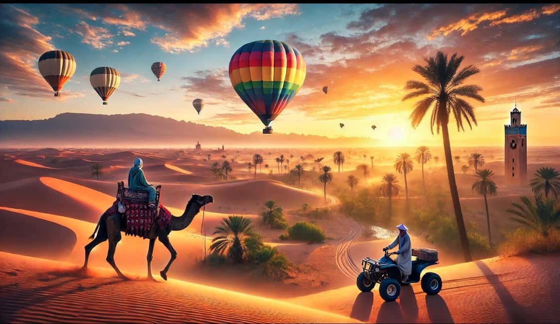 image n.2 of Sunrise Hot Air Balloon, Camel Ride & Quad Bike Fr Marrakech activity in Marrakesh-Safi, uploaded by supplier