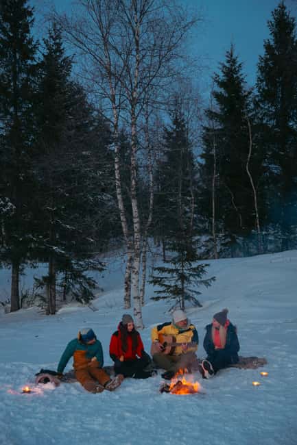 image n.6 of Oslo: Snowy Forest Torchlight Walk with Campfire activity in Oslo, uploaded by supplier