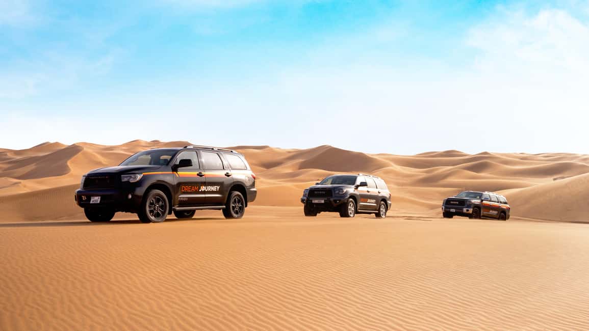 afbeelding n.2 van Ontdek de woestijn van Dubai: Safari in de Rode Duinen, Sandboard & Kamelen activiteit in Dubai, geüpload door aanbieder
