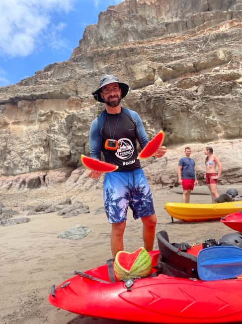 image n.6 of Puerto Mogán: Guided Adventure Kayak Tour in Caves & Snorkel activity in Mogán, uploaded by supplier