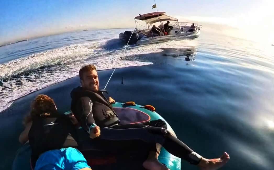 image n.4 of Mallorca: Private Watersports Boat. LUNCH Drinks SUP, Tubing activity in Balearic Islands, uploaded by supplier