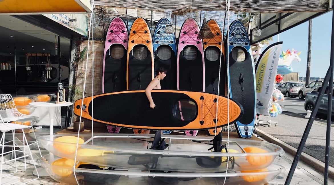 afbeelding n.3 van Transparante Stand Up Paddle Verhuur (tweezitter) activiteit in Antibes, geüpload door aanbieder