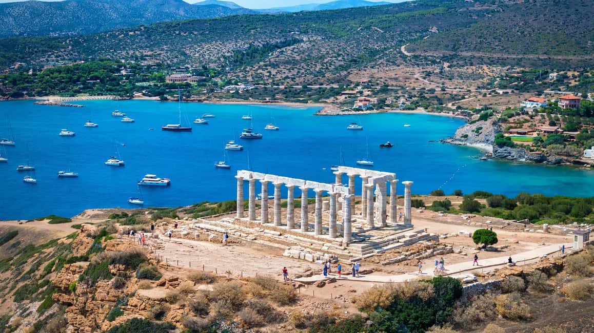image n.8 of Athens: Catamaran Trip to Poseidon Temple with Meal & Drinks activity in Sounion, uploaded by supplier