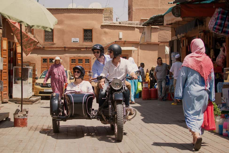 imaginea n.2 a activității Marrakech : 3h tur privat cu sidecar în afara căii bătătorite în Marrakesh, încărcată de organizator