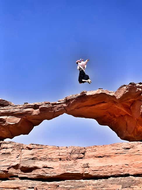 image n.7 of 4H Jeep Tour Morning or Sunset Wadi Rum Desert Highlights activity in Aqaba, uploaded by supplier