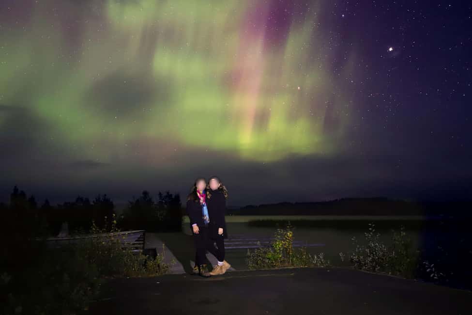 bild nr.8 av Rovaniemi: Aurora jakttur med fotografering med Van aktivitet i Rovaniemi, uppladdad av arrangören