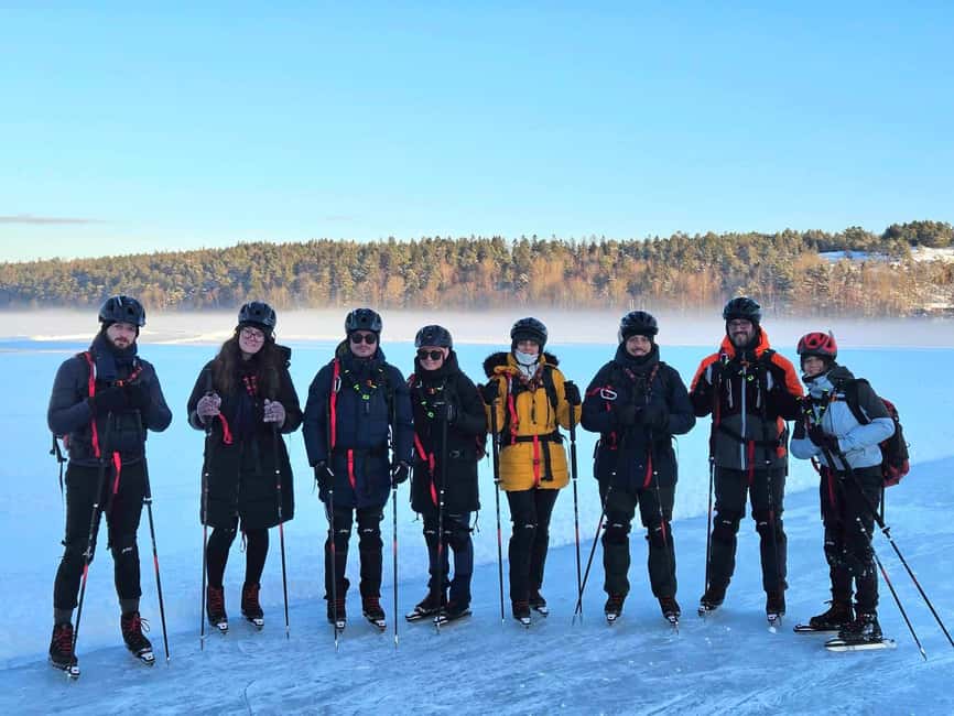 bild nr.9 av Stockholm: Nordisk skridskoåkning för nybörjare på en frusen sjö aktivitet i Stockholm, uppladdad av arrangören