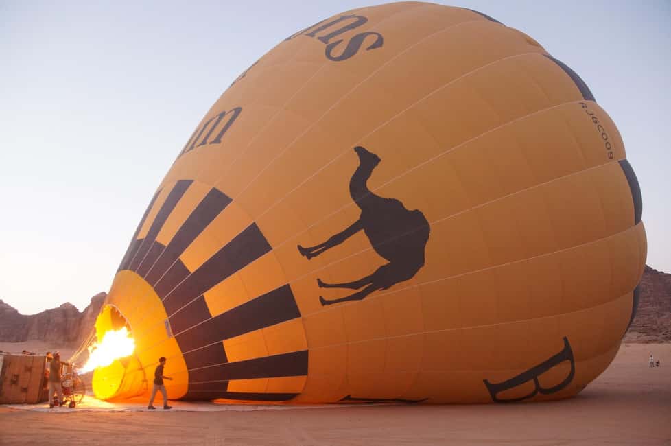 image n.2 of Wadi Rum: 1-Day Sunrise Balloon above Rum Valley & Transfer activity in Aqaba, uploaded by supplier