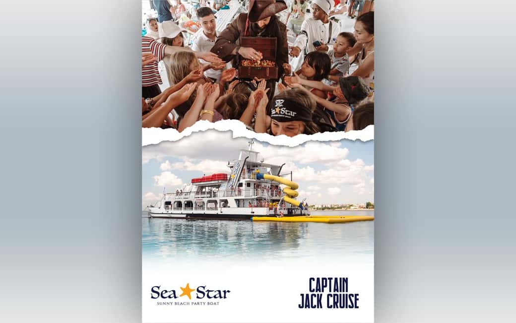 imagen n.º 1 de Sunny Beach: tour de medio día en barco con el Capitán Jack y almuerzo incluido actividad en Slanchev Bryag, subida por el proveedor