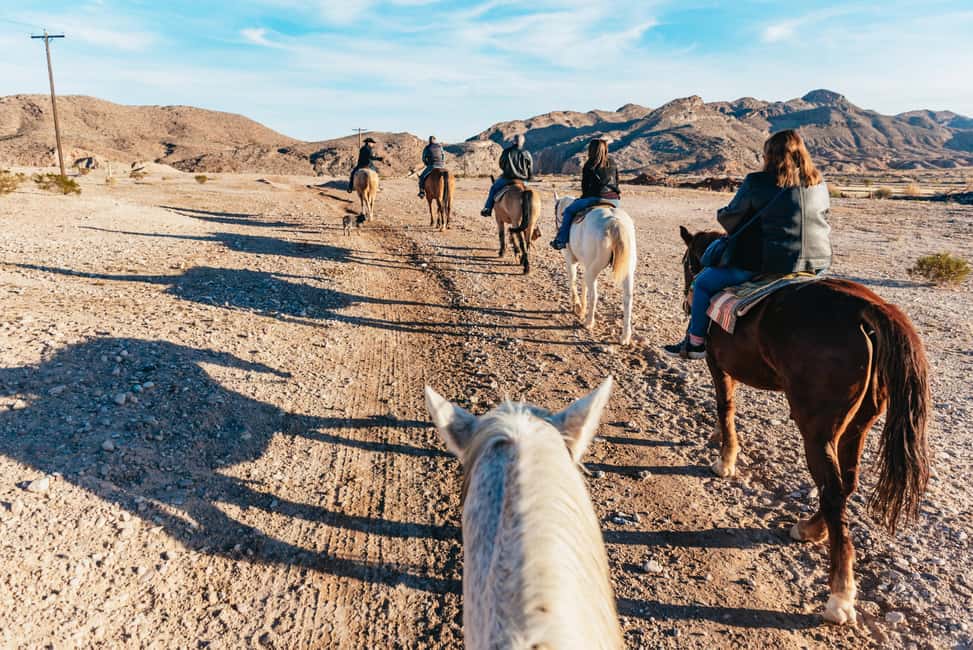 Image N°14 de Au départ de Las Vegas : Randonnée à cheval au coucher du soleil dans le désert avec dîner barbecue activité à Las Vegas, publiée par le prestataire