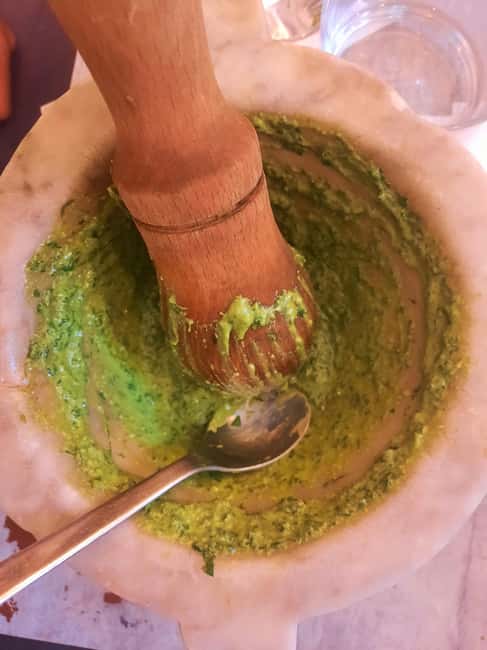 image n.2 of Cinque Terre: Pesto Making Class with Wine and Food Tasting activity in Vernazza, uploaded by supplier