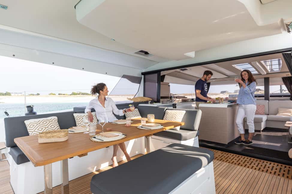 image n.5 of Mykonos: Catamaran Cruise with 3-Course Meal and Transfers activity in Cyclades, uploaded by supplier