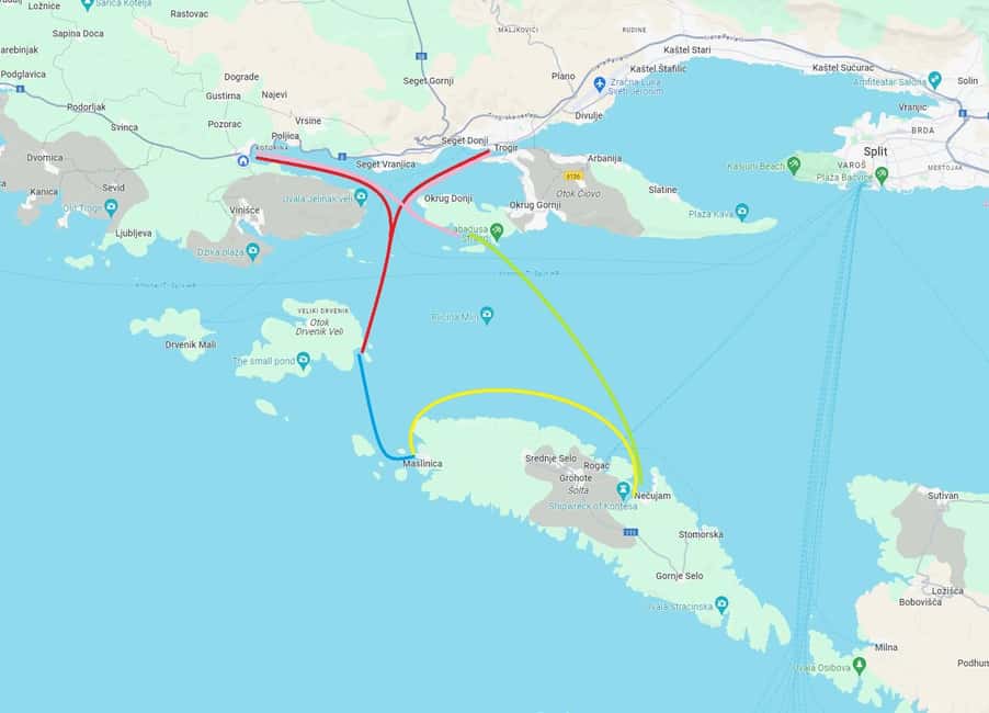 billede nr.6 af aktiviteten Fra Trogir & Marina: Blå lagune & 3 øer halvdagstur i Dalmatien, uploadet af udbyder
