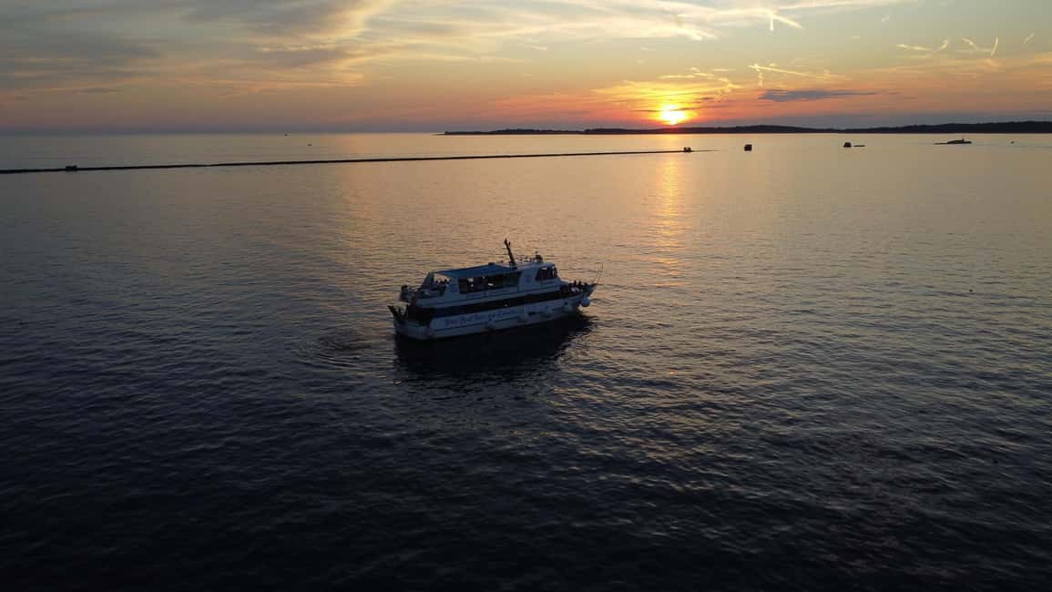 Bild Nr. 35 von Pula: Delfinbeobachtung & Sonnenuntergangskreuzfahrt mit Abendessen & Getränken Aktivität in Pula, Kroatien, hochgeladen vom Anbieter