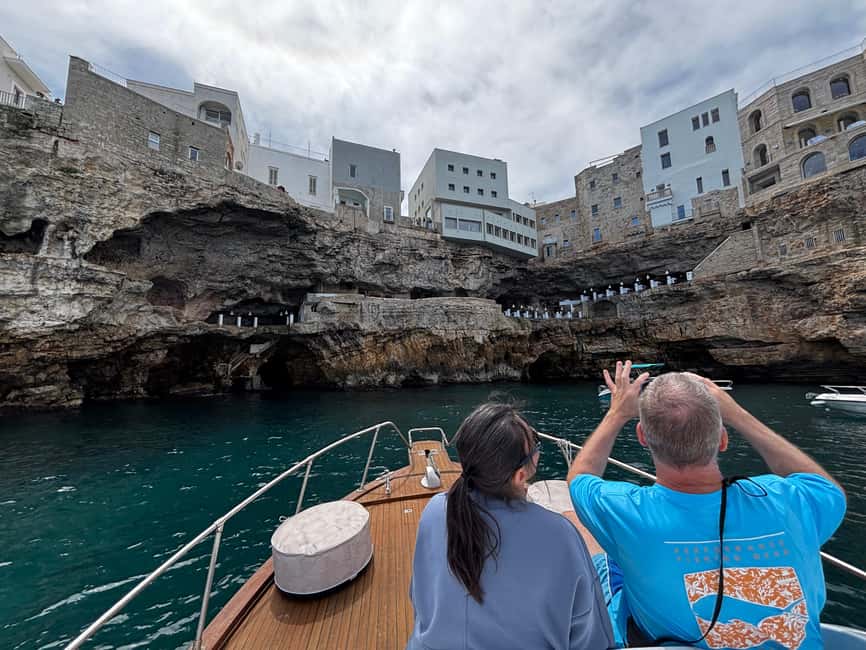 image n.5 of Wooden Gozzo Tour with Aperitif Towards the Beautiful Coast of Polignano activity in Polignano a Mare, uploaded by supplier