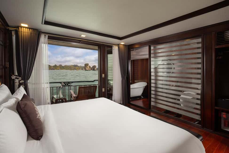 image n.12 of From Hanoi: 2-Day Cruise Trip with Private Balcony & Bathtub activity in Ha Long, uploaded by supplier
