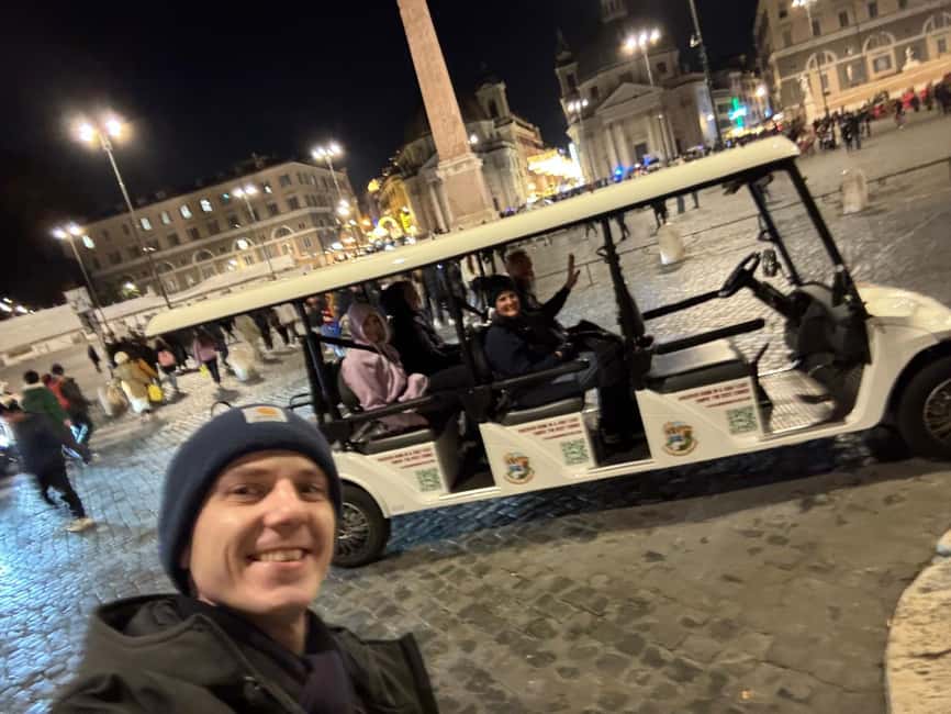 Image N°9 de Rome : Visite touristique nocturne en voiturette de golf privée et Aperitivo activité à Rome, publiée par le prestataire