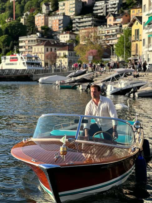 image n.2 of Lake Como: Private Tour On A Wooden Boat w/ Swim & Prosecco activity in Como, uploaded by supplier