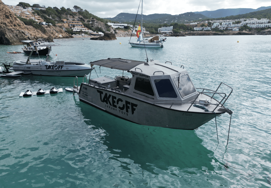 image n.4 of Ibiza: Beach and Cave Boat Tour with Luxury Water Toys activity in Sant Antoni de Portmany, uploaded by supplier