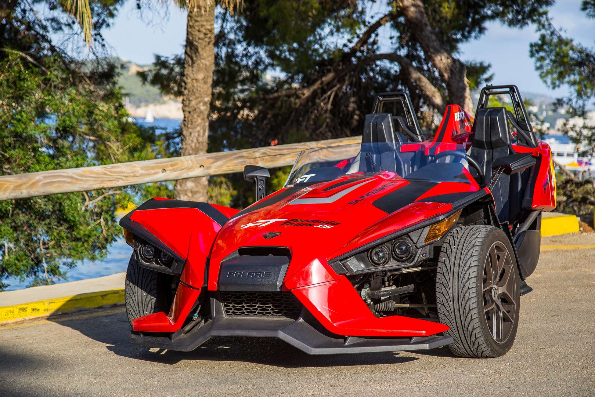 Uitzicht over de kust tijdens de Formule Autotour op Mallorca