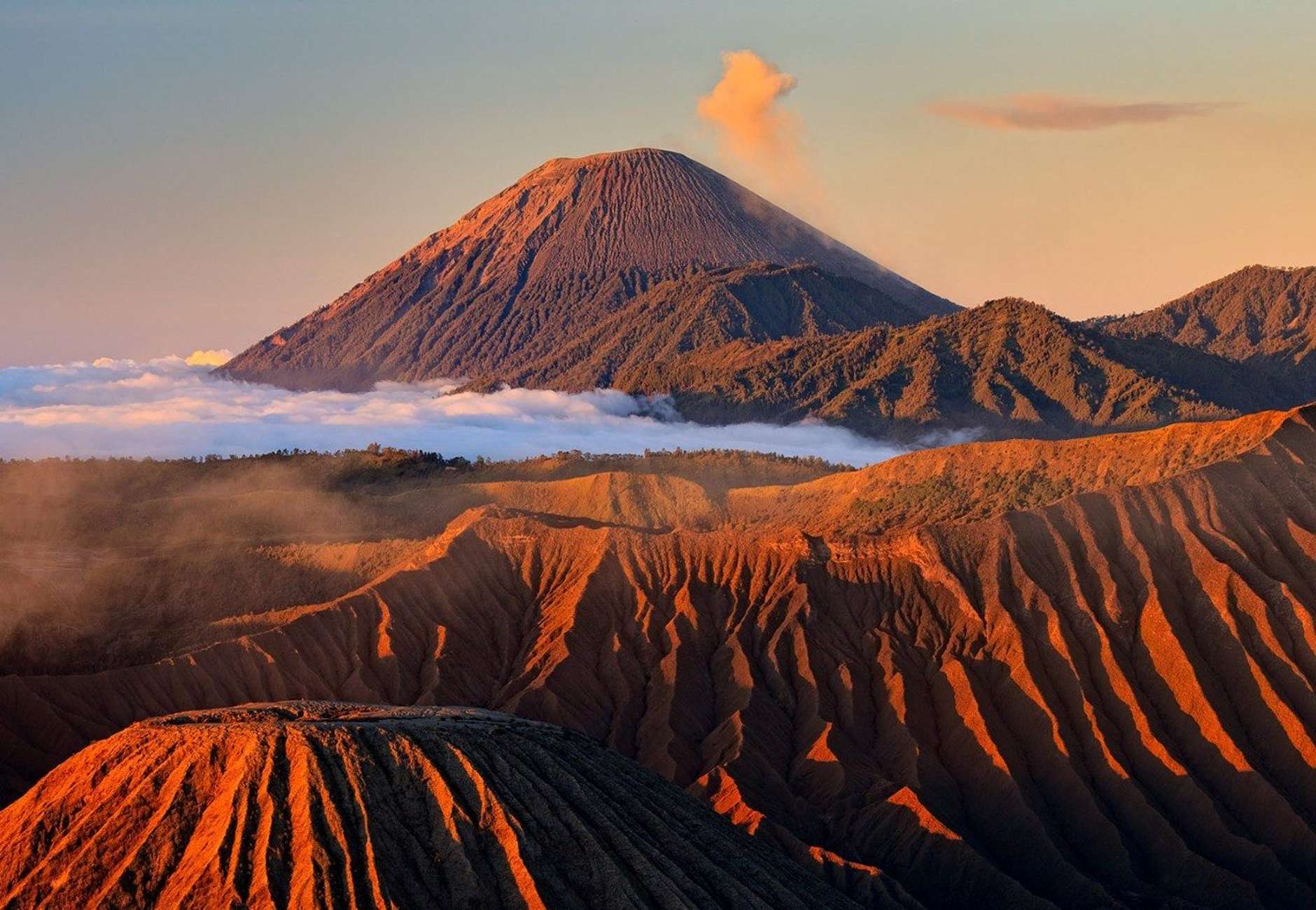 Góra Bromo – zachód słońca