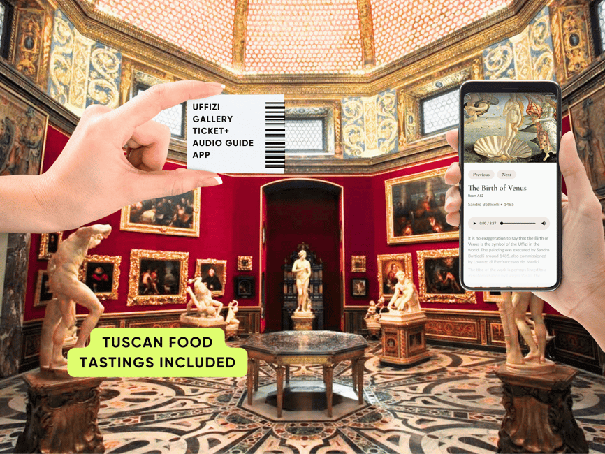 フィレンツェウフィッツィ優先チケット＆名画オーディオアプリ