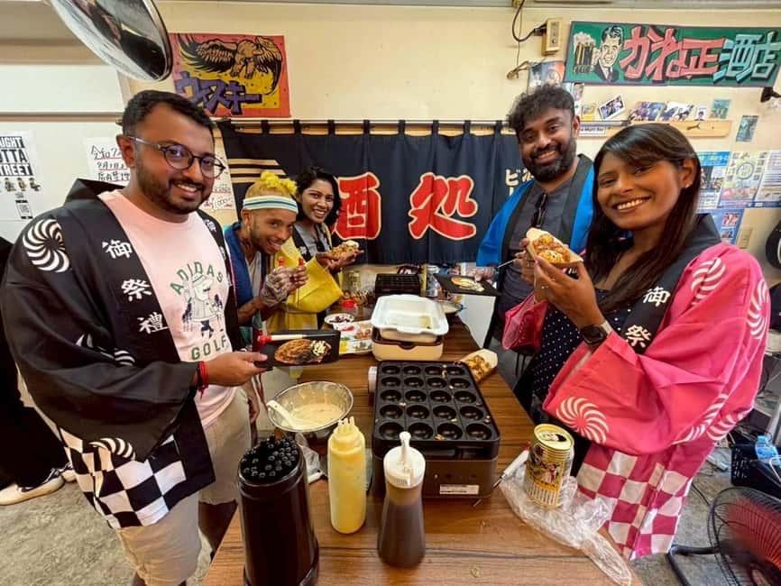 大阪屋台の食べ物フェスティバル：家族向けたこ焼き＆お好み焼き