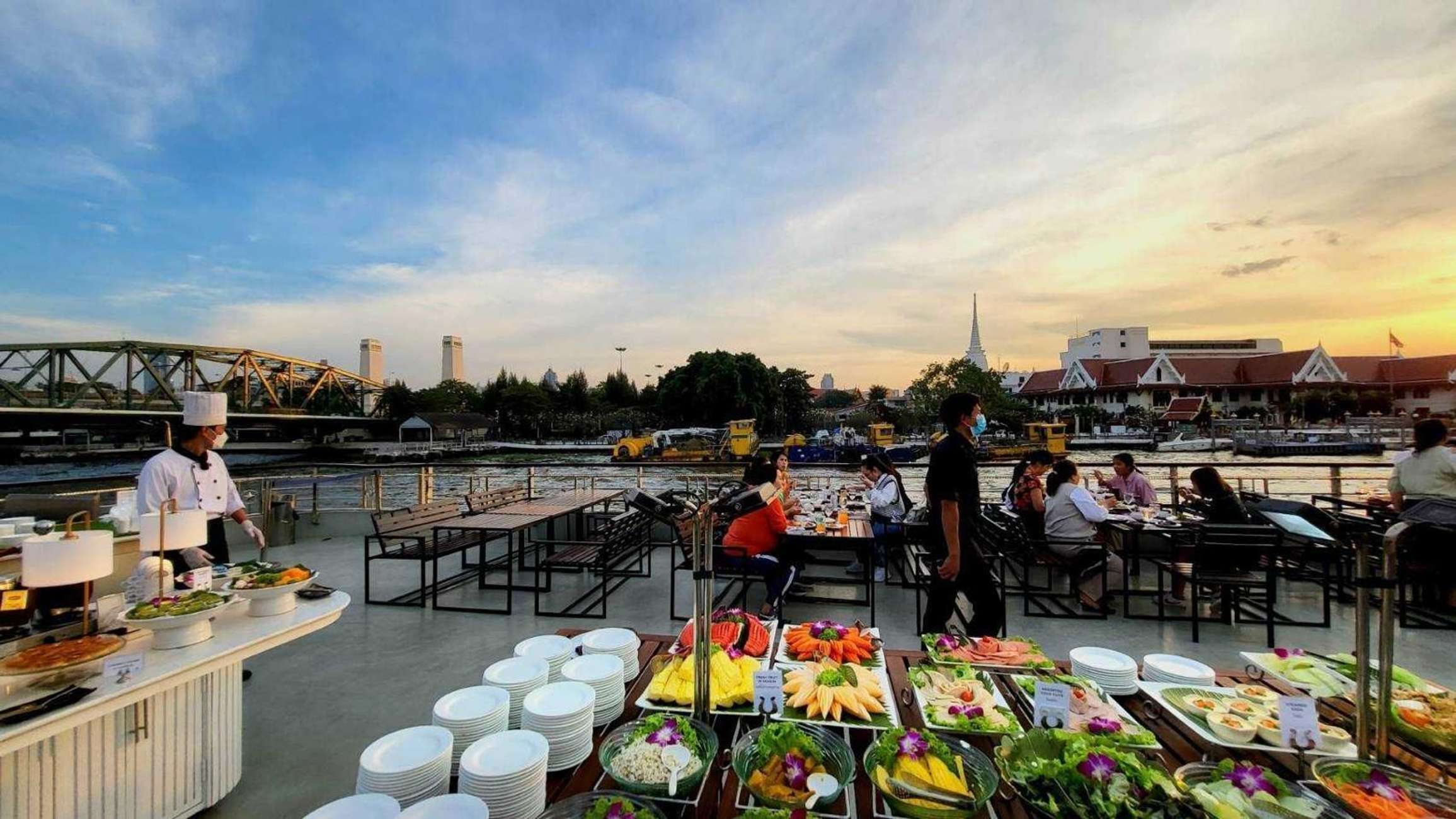 Food on White Orchid River Cruise